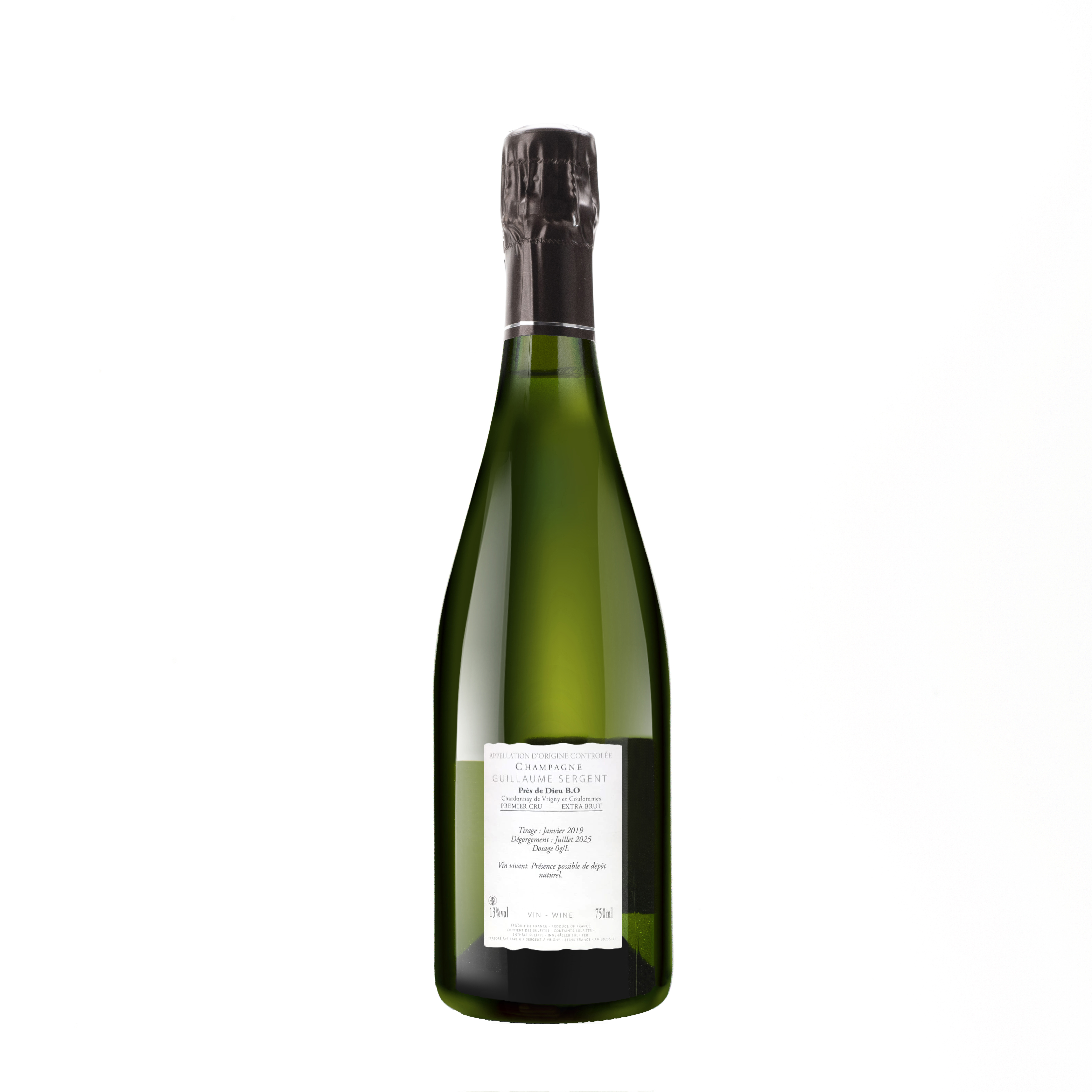 Champagne Les Près Dieu B.O. Extra Brut de Guillaume Sergent