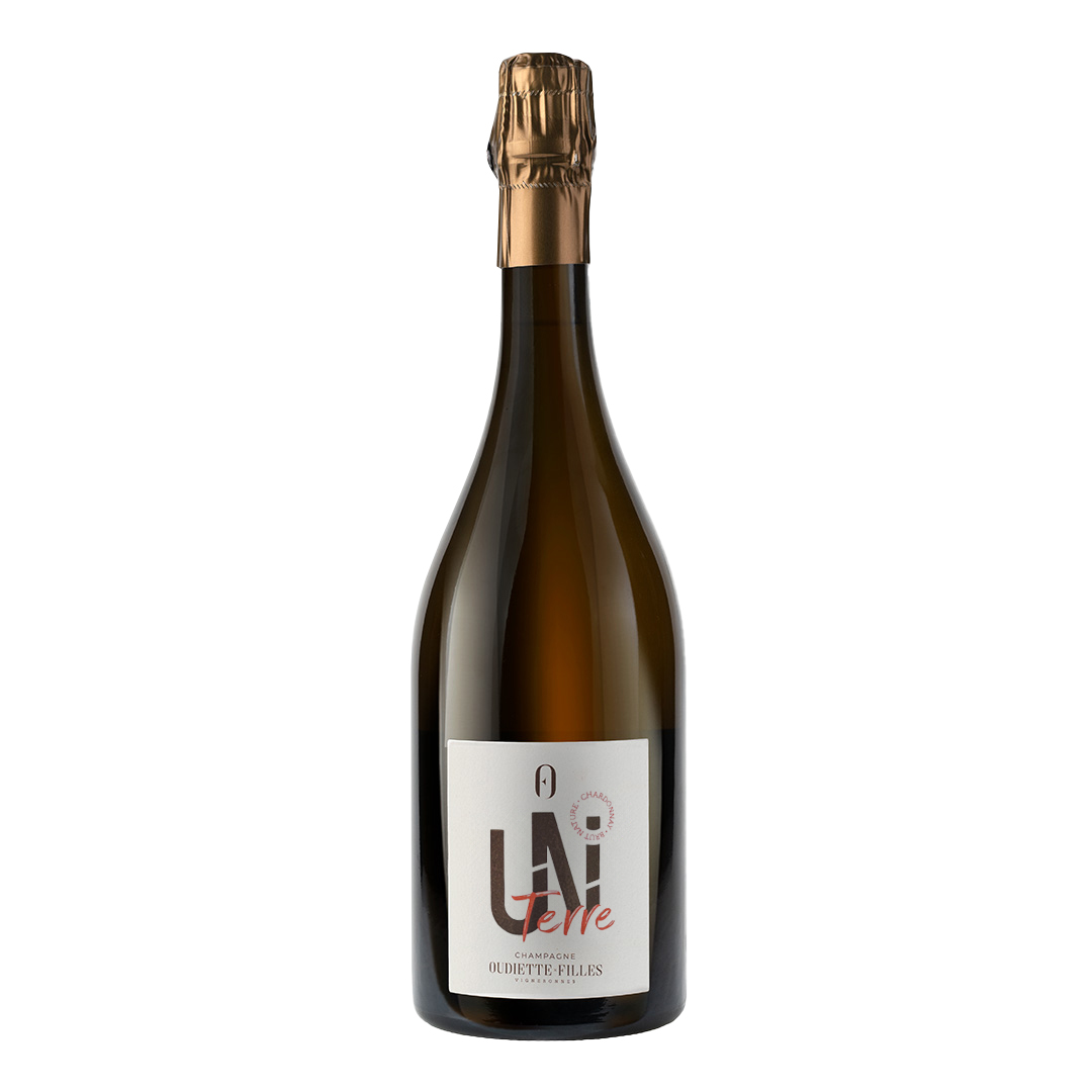 Champagne Uni Terre 2022 Chardonnay Brut Nature de Oudiette x Filles. Procedente de la Côte Sezanne.