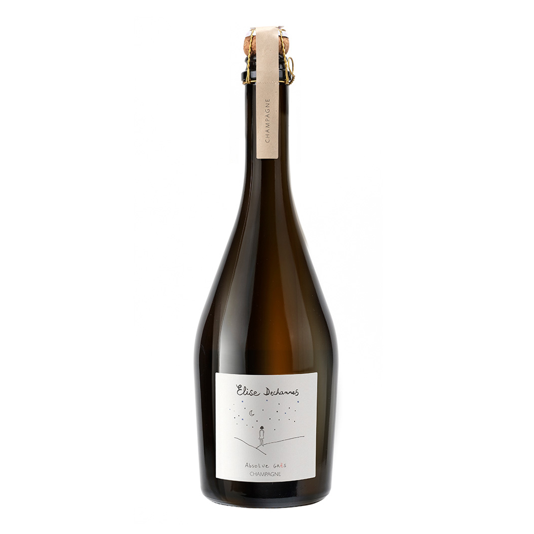 Champagne Absolue Grès Brut Nature 100% Pinot Noir de Elise Dechannes. Procedente de la Côte des Bar.