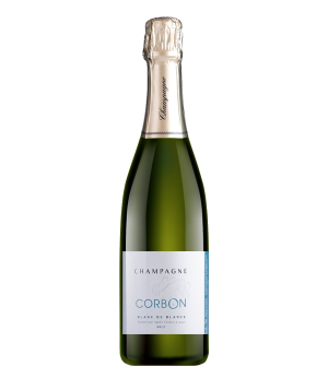 Champagne Blanc de Blancs Brut Assemblage de Corbon. Procedente de la Côte des Blancs.