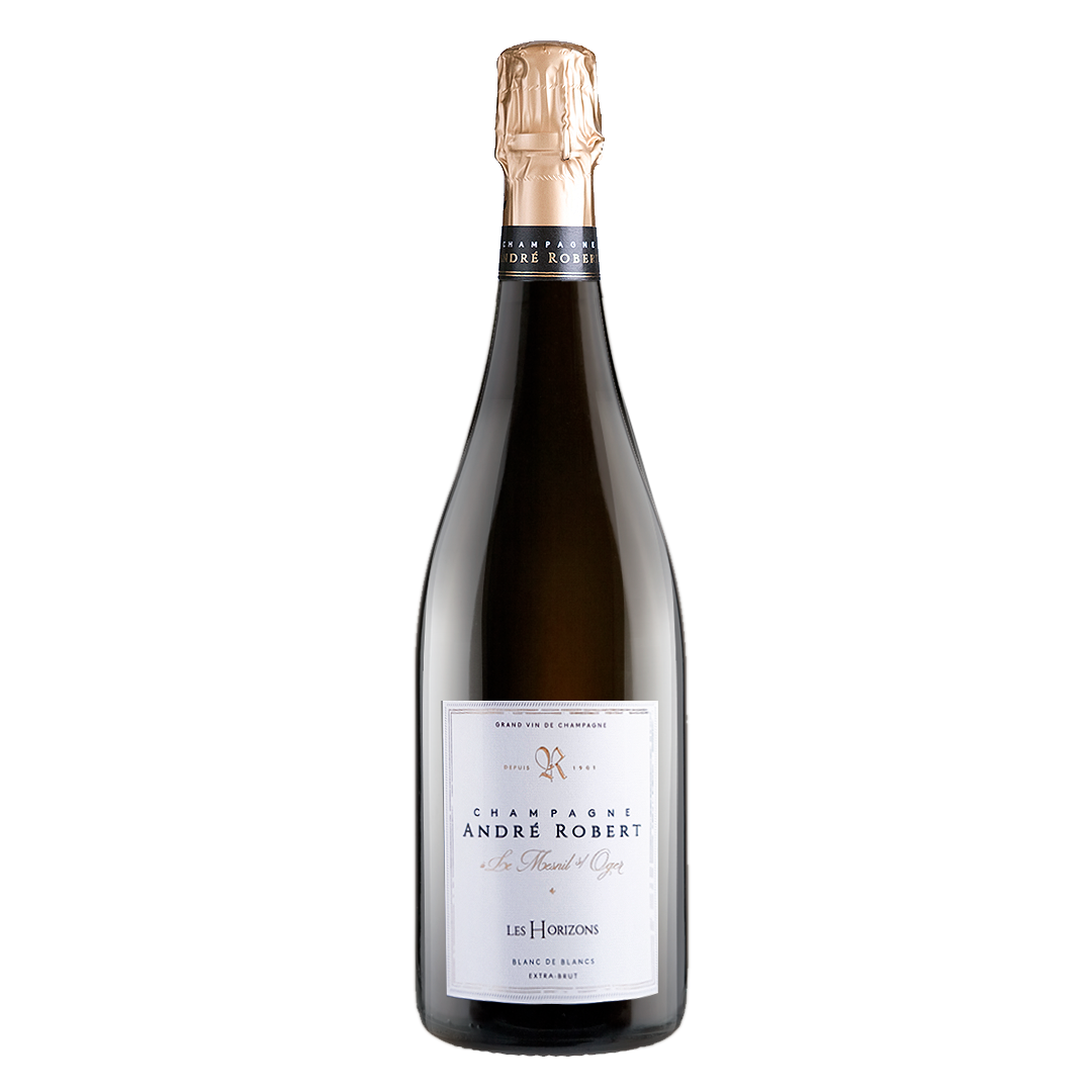 Champagne Les Horizons Extra Brut 100% Chardonnay de André Robert. Procedente de la Côte des Blancs.