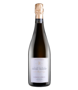 Champagne Les Jardins du Mesnil Extra Brut 100% Chardonnay de André Robert. Procedente de la Côte des Blancs.