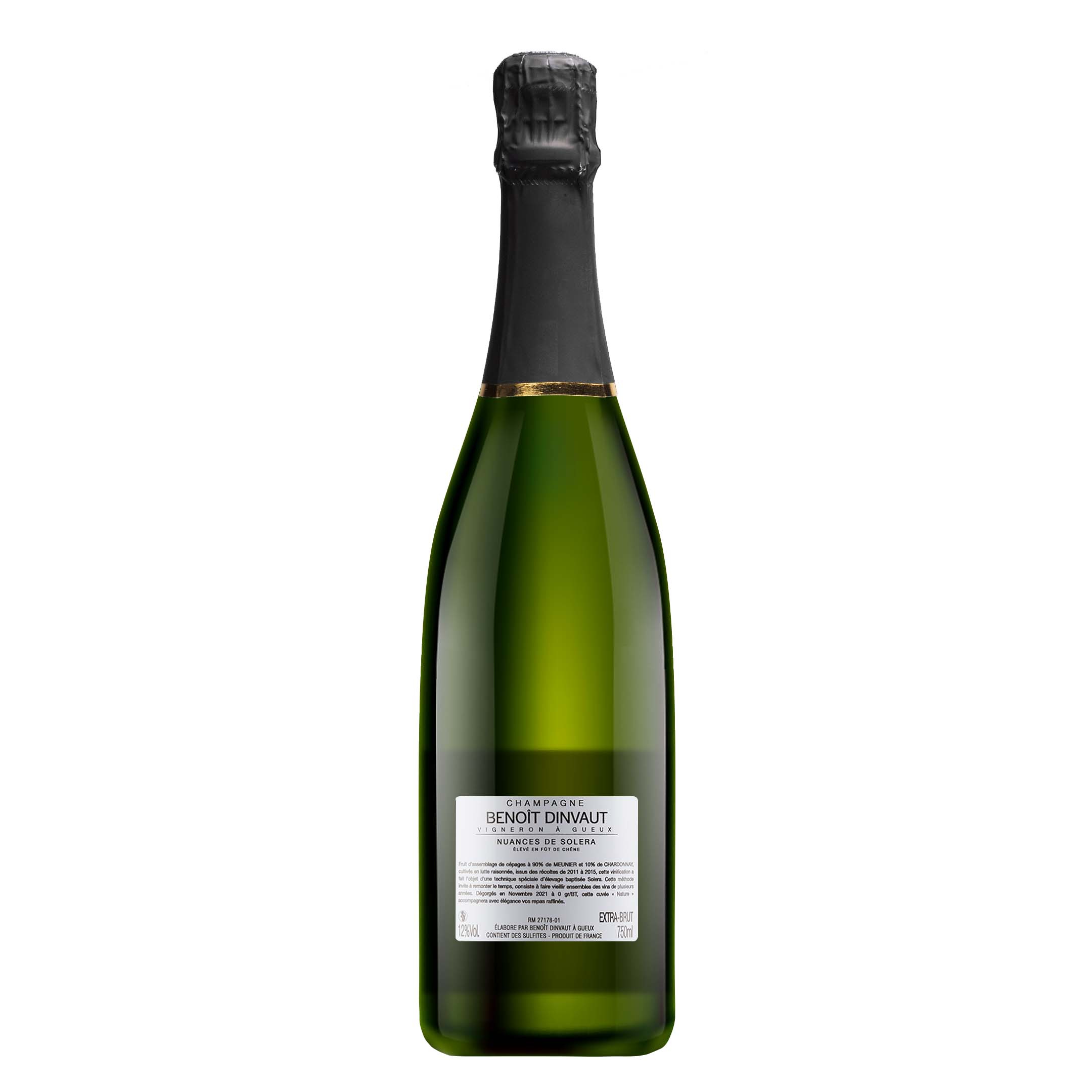Champagne Nuances de Solera de Benoît Dinvaut.
