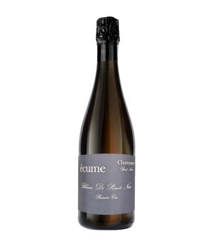 Champagne Blanc de Pinot Noir Brut Nature de Écume.