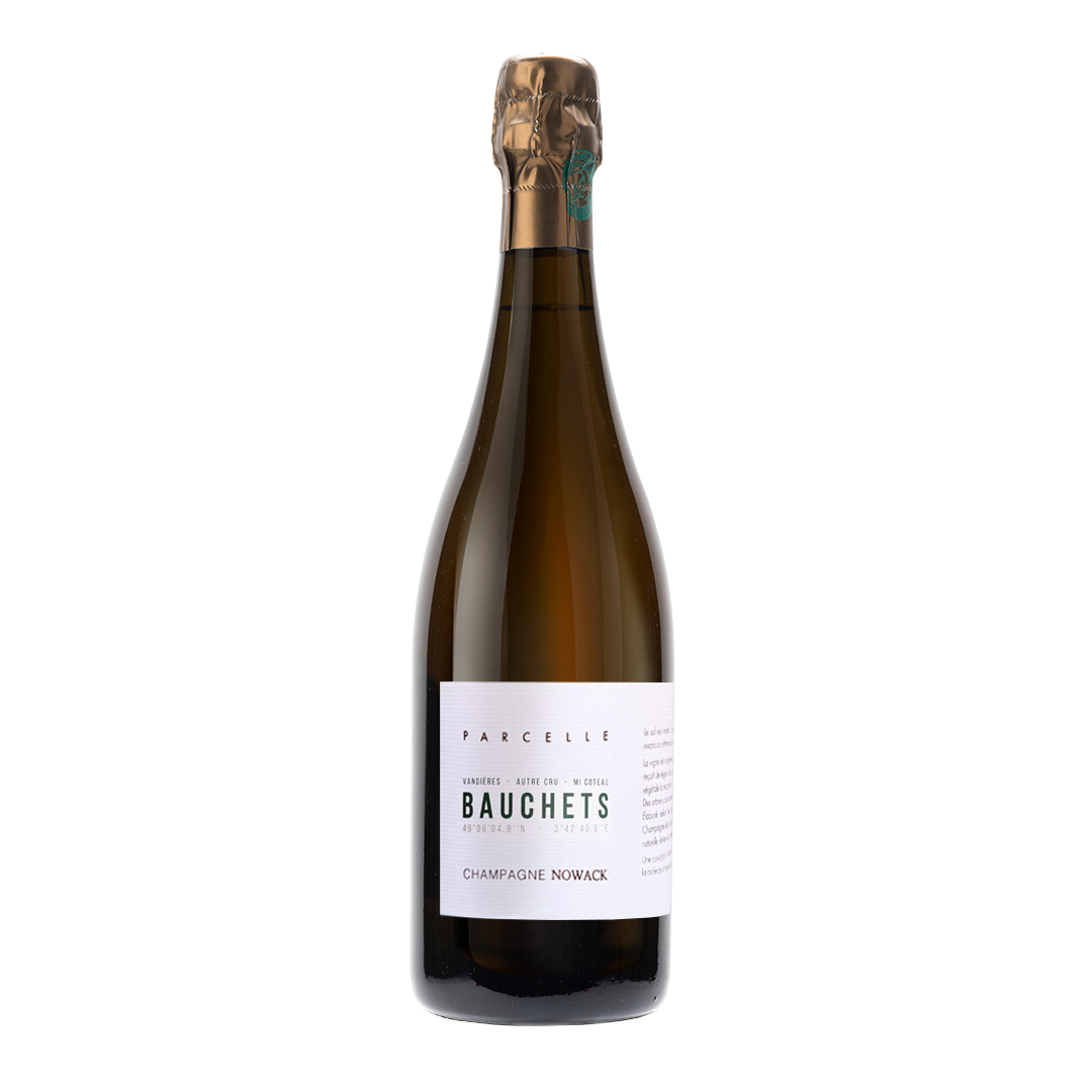 Champagne Bauchets Extra Brut 100% Pinot Noir de Flavien Nowack. Procedente del Vallée de la Marne.
