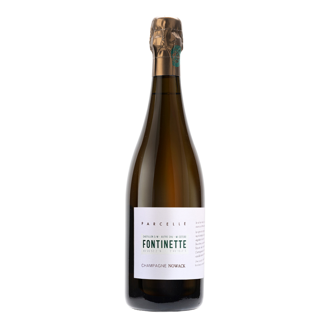Champagne Fontinette Extra Brut 100% Meunier de Flavien Nowack. Procedente del Vallée de la Marne.