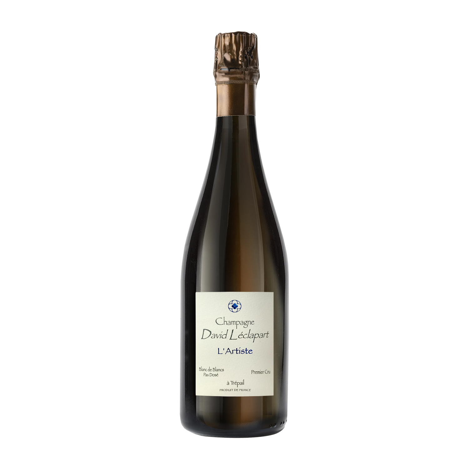 Champagne L'Artiste 2022 Brut Nature de David Leclapart. Procedente de la Montagne de Reims.